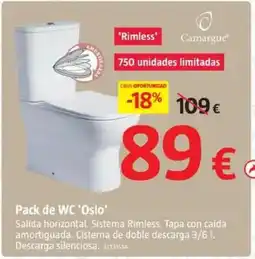 Bauhaus Pack de WC 'Oslo' oferta