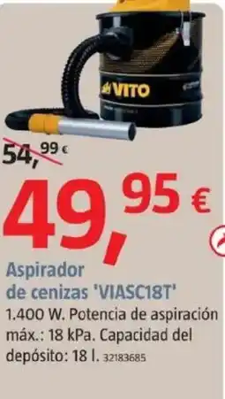 Bauhaus VITO Aspirador de cenizas 'VIASC18T' oferta
