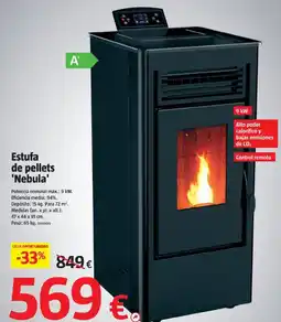 Bauhaus Estufa de pellets 'Nebula' oferta