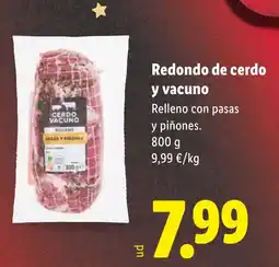 Lidl Redondo de cerdo y vacuno oferta