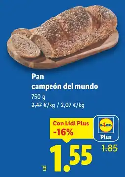 Lidl Pan campeón del mundo oferta