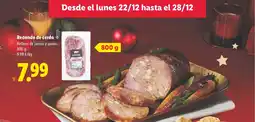 Lidl Redondo de cerdo oferta