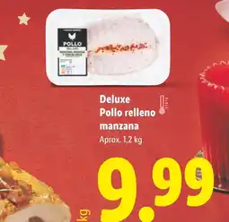 Lidl DELUXE Pollo relleno manzana oferta