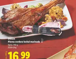 Lidl DELUXE Pierna cordero lechal marinada oferta