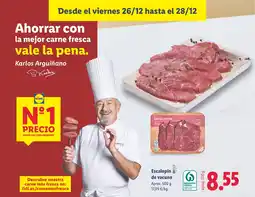 Lidl Escalopín de vacuno oferta