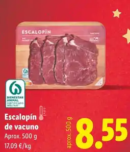 Lidl Escalopín de vacuno oferta