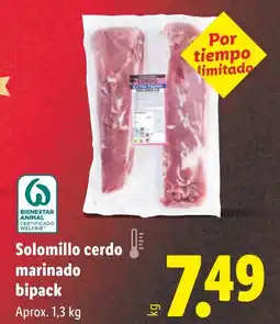 Lidl Solomillo cerdo marinado bipack oferta