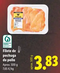 Lidl Filete de pechuga de pollo oferta