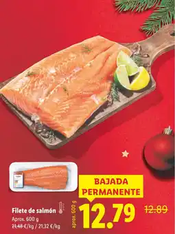 Lidl Filete de salmón oferta