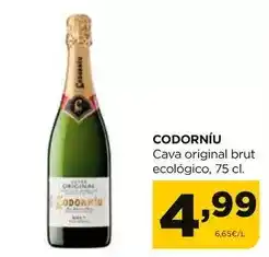 Alimerka Codorniu - cava original brut ecologico oferta