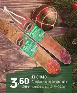 Coviran El chato - chorizo o salchichon cular iberico al corte oferta