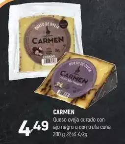 Coviran Queso oveja curado con ajo negro o con trufa cuña oferta