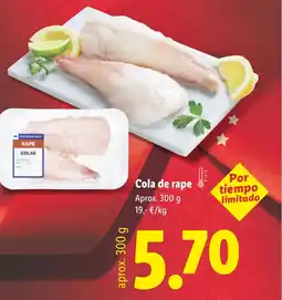 Lidl Cola de rape oferta