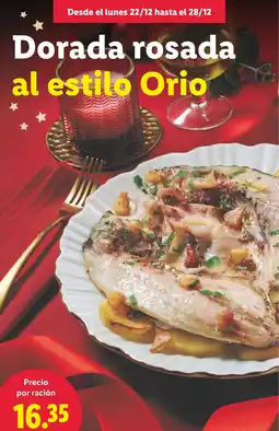 Lidl Dorada rosada al estilo Orio oferta