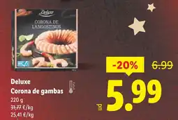 Lidl DELUXE Corona de gambas oferta
