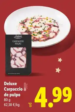 Lidl DELUXE Carpaccio de pulpo oferta