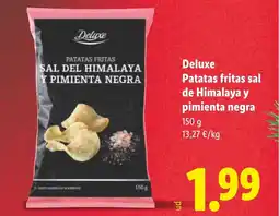 Lidl DELUXE Patatas fritas sal de Himalaya y pimienta negra oferta