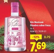 Lidl FRESA Gin Nostrum Ginebra sabor oferta