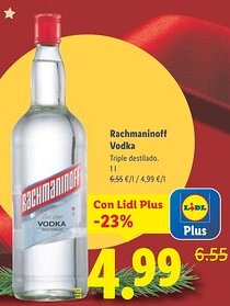 Lidl RACHMANINOFF Vodka oferta