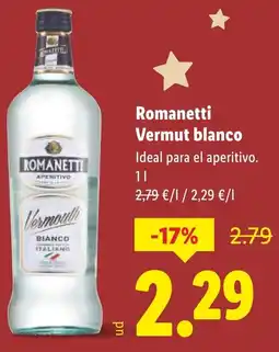 Lidl ROMANETTI Vermut blanco oferta