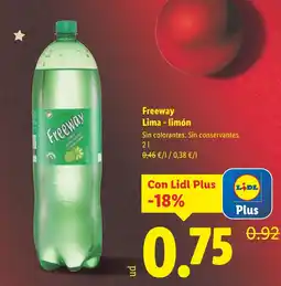 Lidl FREEWAY Lima - limón oferta