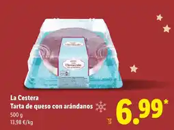 Lidl LA CESTERA Tarta de queso con arándanos oferta