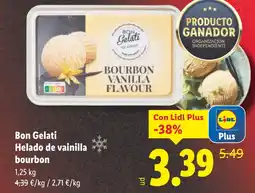 Lidl BON GELATI Helado de vainilla bourbon oferta