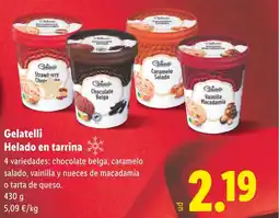 Lidl GELATELLI Helado en tarrina oferta