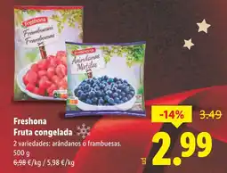 Lidl FRESHONA Fruta congelada oferta