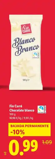 Lidl FIN CARRE Blanco Branco oferta