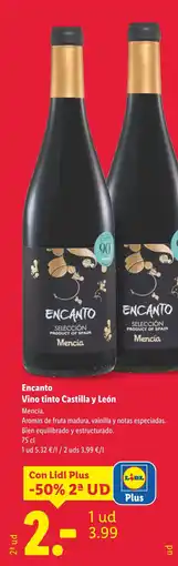 Lidl ENCANTO Vino tinto Castilla y León oferta