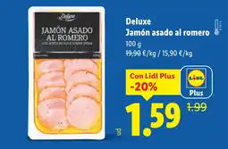 Lidl DELUXE Jamón asado al romero oferta