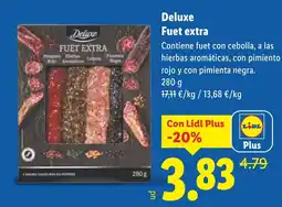 Lidl DELUXE Fuet extra oferta
