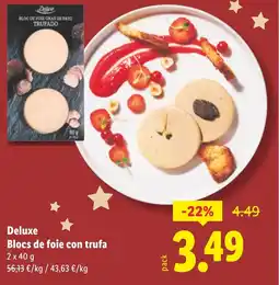 Lidl DELUXE Blocs de foie con trufa oferta