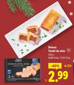 Lidl DELUXE Tataki de atún oferta