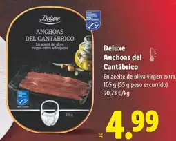 Lidl DELUXE Anchoas del Cantábrico oferta