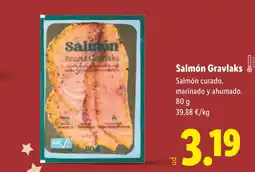 Lidl Salmón Gravlaks oferta