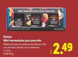 Lidl DELUXE Mini mermeladas para pescado oferta