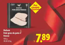 Lidl DELUXE Foie gras de pato fresco oferta