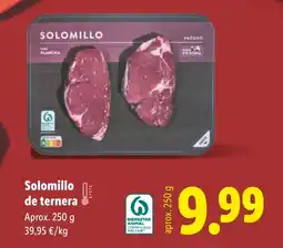 Lidl Solomillo de ternera oferta