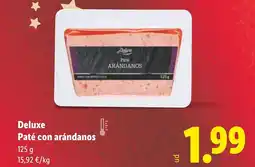 Lidl DELUXE Paté con arándanos oferta
