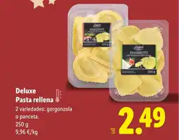 Lidl DELUXE Pasta rellena oferta