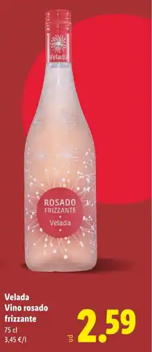 Lidl Velada Vino rosado frizzante oferta