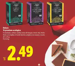 Lidl DELUXE Té premium ecológico oferta