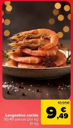 Carrefour Langostino cocido oferta