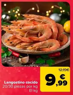 Carrefour Langostino cocido oferta
