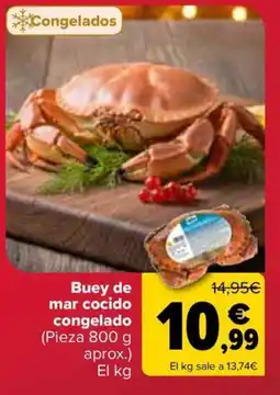 Carrefour Buey de mar cocido congelado oferta
