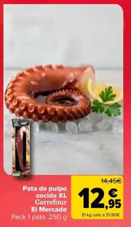 Carrefour Pata de pulpo cocida XL Carrefour El Mercado oferta
