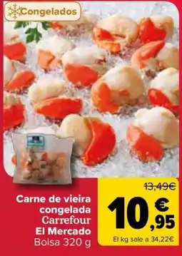 Carrefour Carne de vieira congelada Carrefour El Mercado oferta