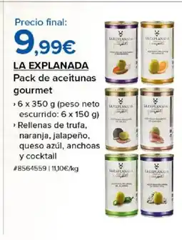 Costco LA EXPLANADA Pack de aceitunas gourmet oferta